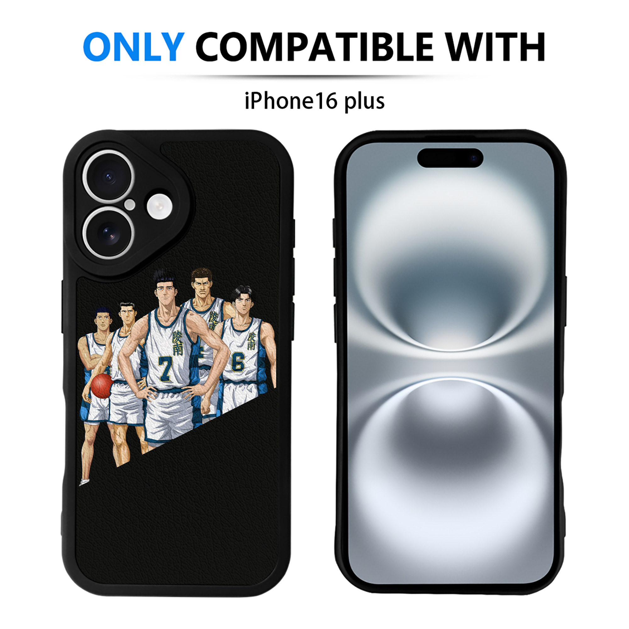 （画像用） SLAM DUNK／スラムダンク 【iPhone 16シリーズ対応】シリコンスマホケース（レザー調） 材質：シリコン